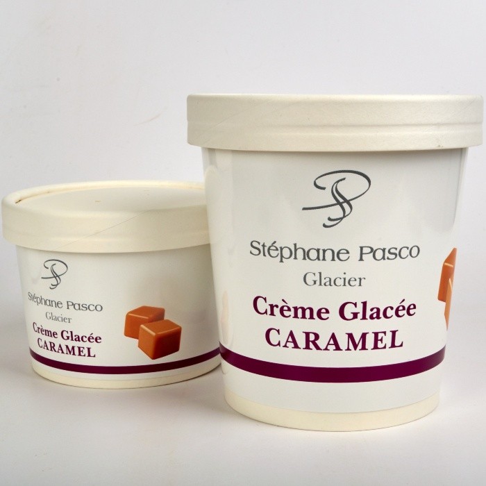 Crème Glacée Caramel de Stéphane Pasco, Artisan Glacier à Nantes