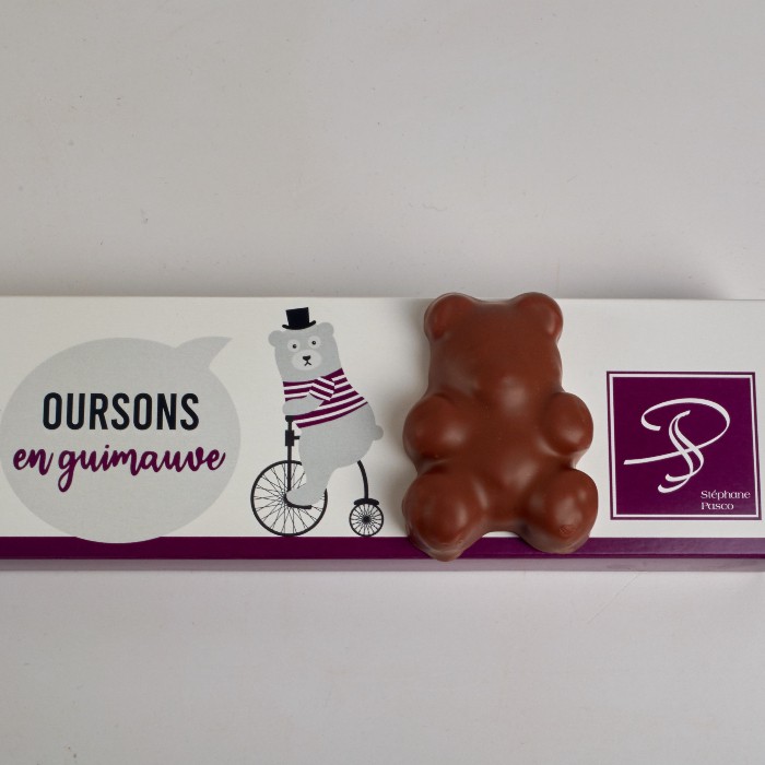 Ourson guimauve chocolat noir Bio