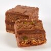 Part du Gâteau de Voyage Caramel Brownies Chocolat de Stéphane Pasco, artisan Pâtissier à Nantes