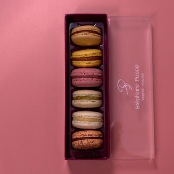 Coffret de 6 Macarons de Stéphane Pasco, Artisan Pâtissier Chocolatier Glacier à Nantes et Vertou