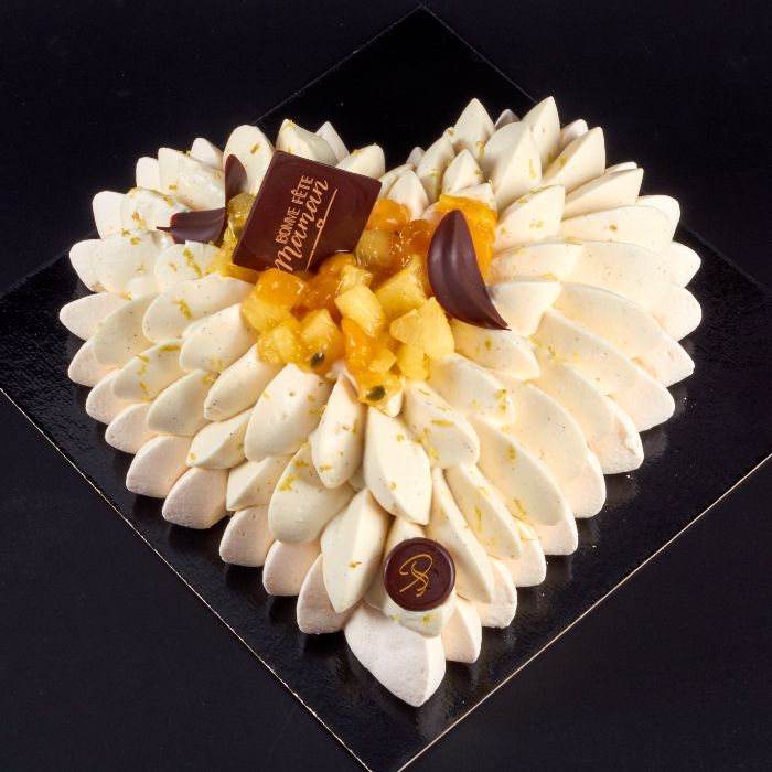 Pavlova Exotique, le Gâteau Spécial Fête des Mères, de Stéphane Pasco, artisan Pâtissier à Nantes