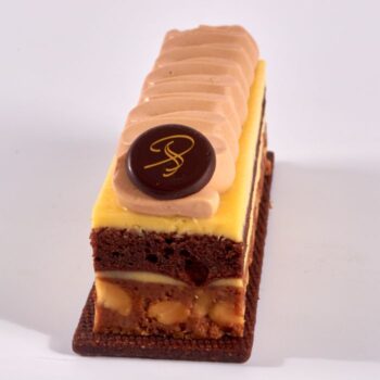 Pâtisserie Passionnement Chocolat, entre Chocolat Noir et Fruit de la Passion, de Stéphane Pasco, artisan Pâtissier à Nantes