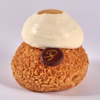 Choux Yuzu, Praliné Craquant et Chantilly Vanille de Stéphane Pasco, artisan Pâtissier à Nantes et Vertou