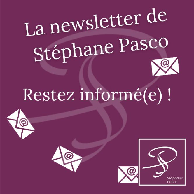 Abonnez vous à la newsletter et emailing de Stéphane Pasco, Pâtissier Chocolatier à Nantes et Vertou, pour rester informé(e)