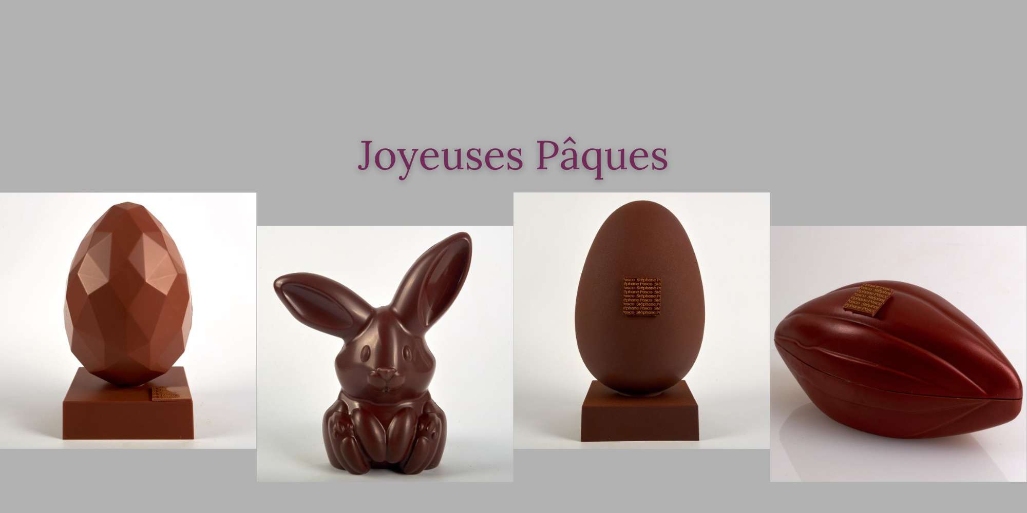 Moulages en Chocolats de la Fête de Pâques 2024 de Stéphane Pasco