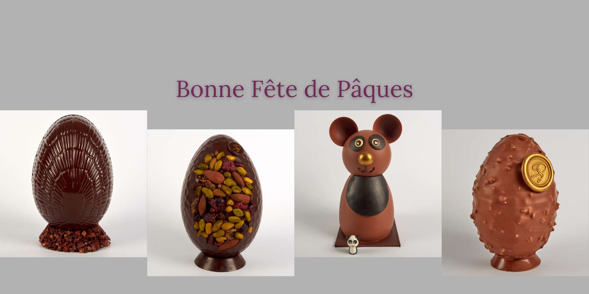 Montages en Chocolats de la fête de Pâques 2024 de Stéphane Pasco