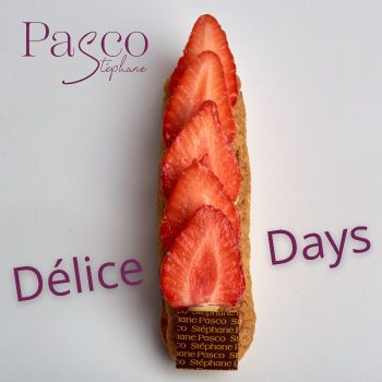 Opération "Délice Days" du mois de mai, avec l'Éclair Citron Basilic Fraise, de Stéphane Pasco, Pâtissier à Nantes et Vertou