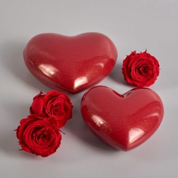 Coeur en Chocolat Lait pour la fête des Mères garni de 3 ou 8 bonbons de chocolat de Stéphane Pasco, artisan Chocolatier à Nantes et Vertou