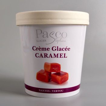 Crème Glacée Caramel de Stéphane Pasco, Artisan Glacier à Nantes et Vertou