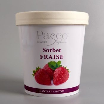 Sorbet Fraise de Stéphane Pasco, Artisan Glacier à Nantes et Vertou