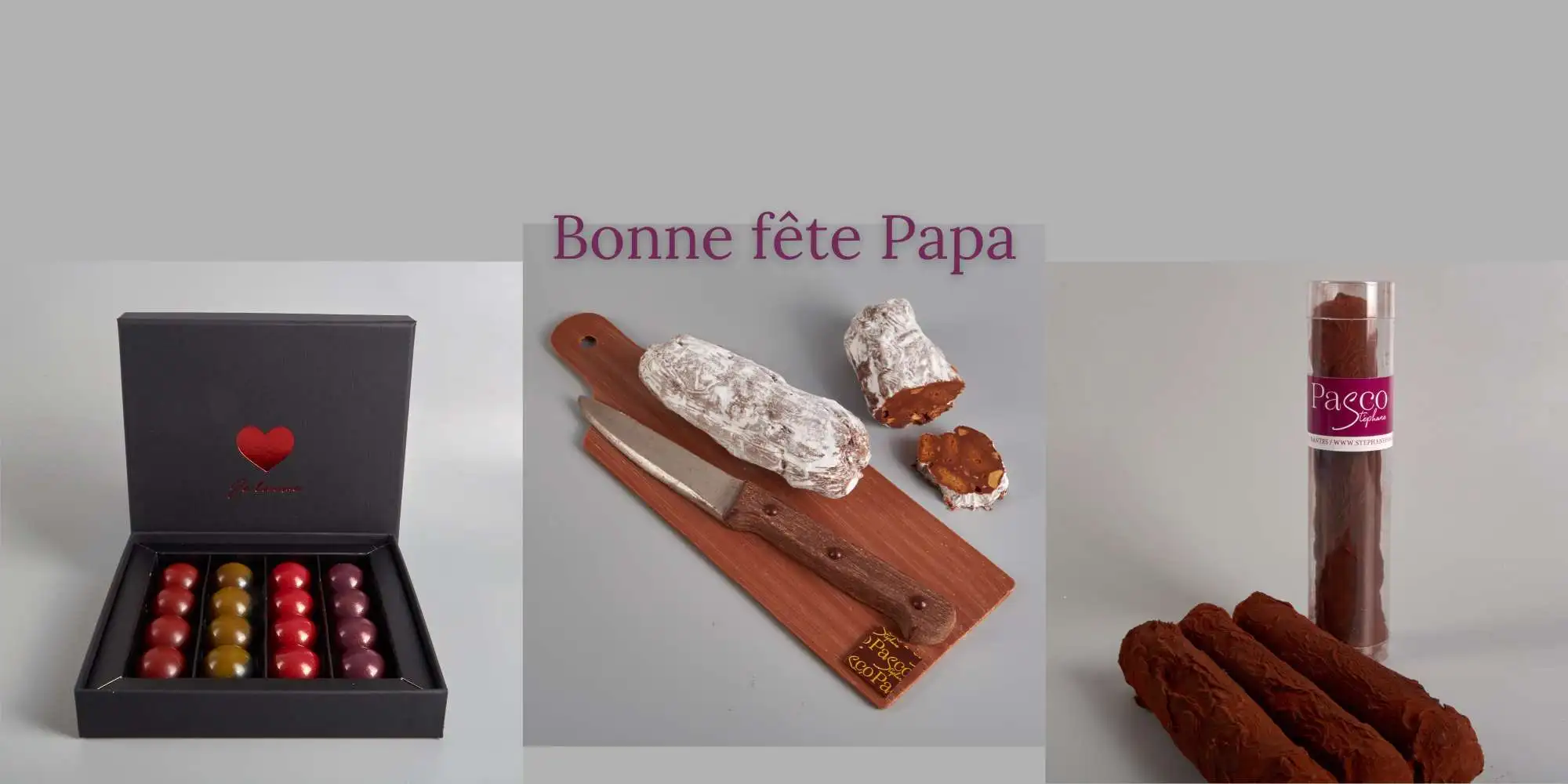 Collection Fête des Pères 2025 du Pâtissier Chocolatier nantais Stéphane Pasco