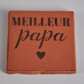 Meilleur Papa, douceur en Chocolat Lait et Praliné Spéculos, pour la fête des Pères, de Stéphane Pasco, artisan Chocolatier à Nantes et Vertou