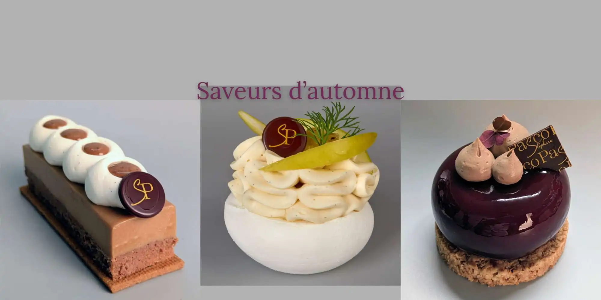 Créations d'Automne chez le Pâtissier nantais Stéphane Pasco