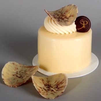 Pâtisserie Ambre, entre Poire et Tonka, de Stéphane Pasco, artisan Pâtissier à Nantes et Vertou