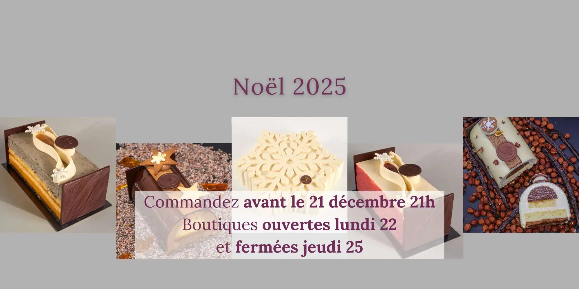 Date de fin des commandes de Noël 2025, chez Stéphane Pasco