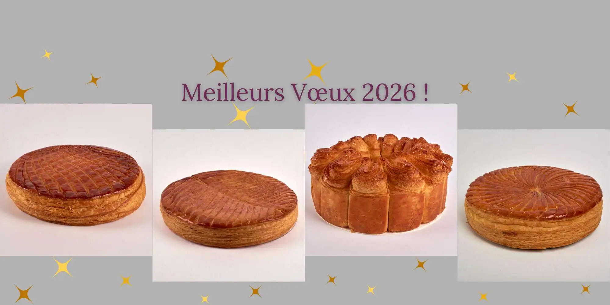 Meilleurs Voeux et Bonne Année 2026 avec les Galettes des Rois de Stéphane Pasco