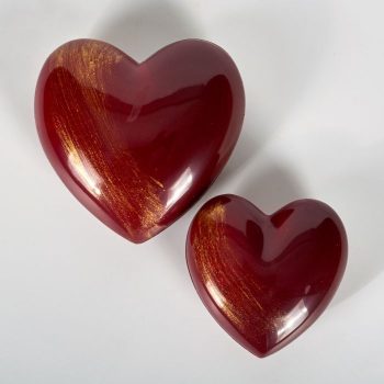 Coeur en Chocolat Noir garni de 3 ou 8 bonbons de chocolat de Stéphane Pasco, artisan Chocolatier à Nantes