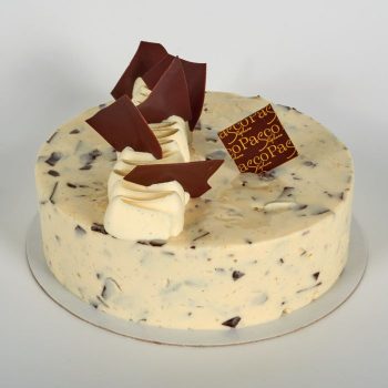 Entremet Glacé Stracciatella, Yaourt et Chocolat, de Stéphane Pasco, artisan glacier à Nantes et Vertou