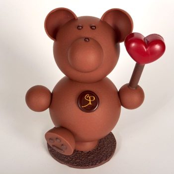 Calinou, Montage en Chocolat Lait et Noir, de Stéphane Pasco, artisan Chocolatier à Nantes et Vertou