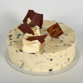 Entremet Glacé Stracciatella, Yaourt et Chocolat, de Stéphane Pasco, artisan glacier à Nantes et Vertou