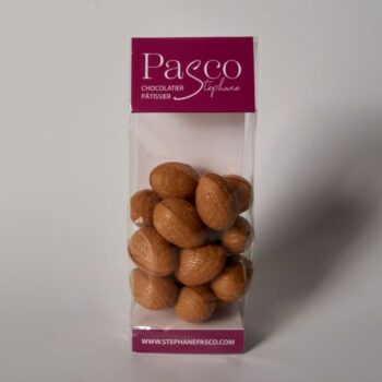Sachet d'Oeufs Pralinés de 150 g en Chocolat Blond de Stéphane Pasco, artisan Chocolatier à Nantes et Vertou