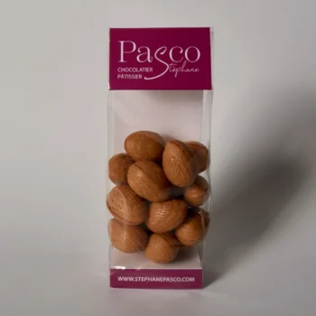 Sachet d'Oeufs Praliné Breton et Chocolat Blond de 150 g de Stéphane Pasco, artisan Chocolatier à Nantes et Vertou
