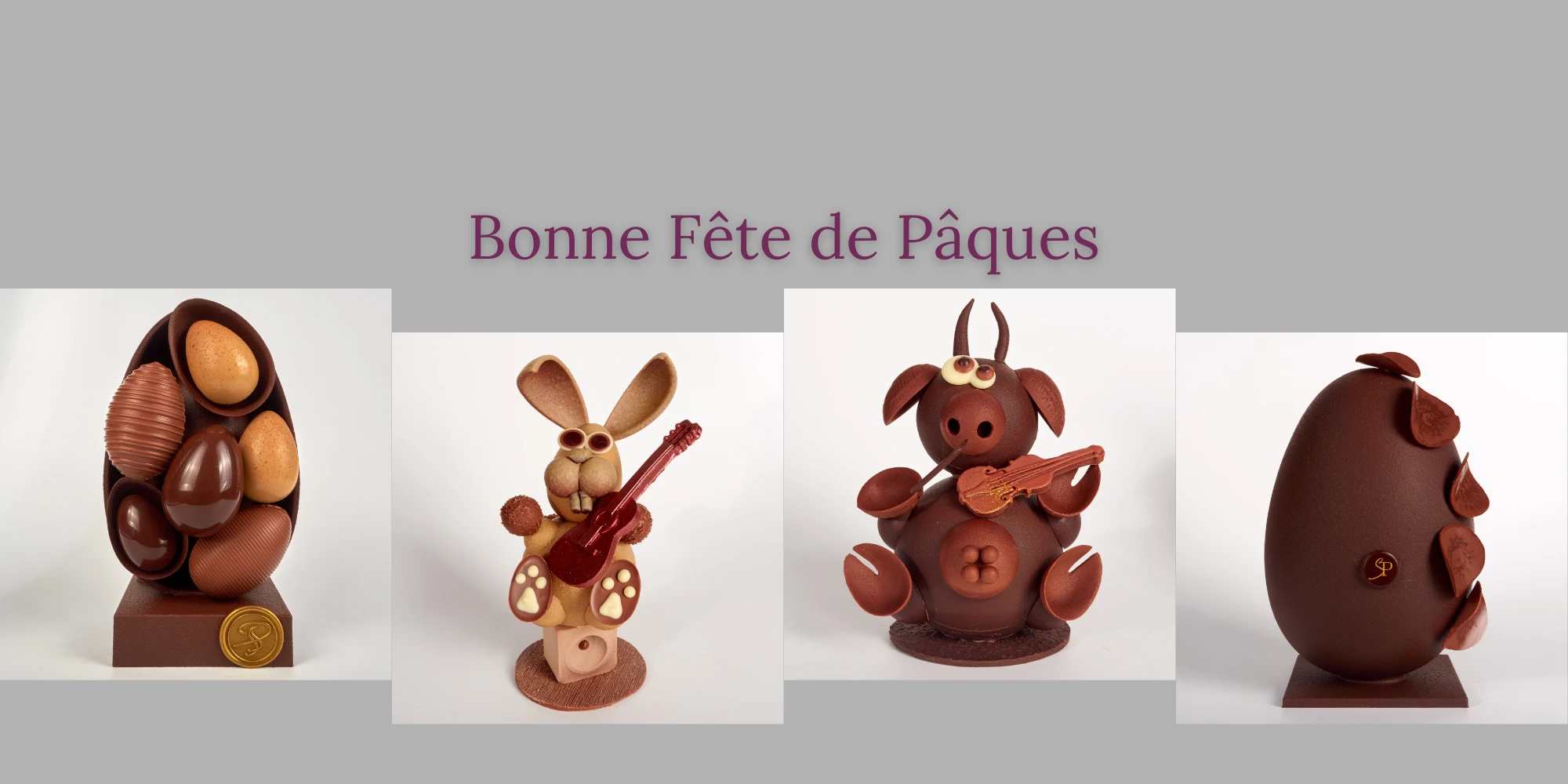 Montages en Chocolat pour la Fête de Pâques 2026 de Stéphane Pasco