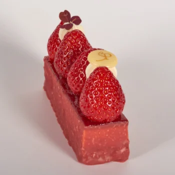 Fraisier, en part individuelle, un classique de la Pâtisserie française, de Stéphane Pasco, Pâtissier Chocolatier à Nantes et Vertou