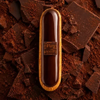 Eclair Chocolat Noir Guanaja 70% de Stéphane Pasco, Pâtissier Chocolatier à Nantes et Vertou