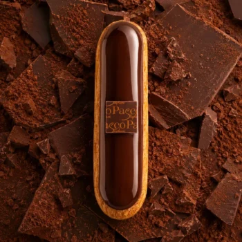 Eclair Chocolat Noir Guanaja 70% de Stéphane Pasco, Pâtissier Chocolatier à Nantes et Vertou