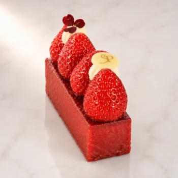 Fraisier, en part individuelle, un classique de la Pâtisserie française, de Stéphane Pasco, Pâtissier Chocolatier à Nantes et Vertou