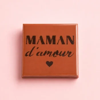 Maman d'Amour, Douceur en Chocolat Lait et Praliné Amande Noisette, pour la fête des Mères, de Stéphane Pasco, artisan Chocolatier à Nantes