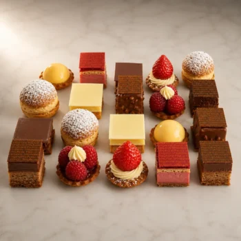 Plateau de Petits Fours Sucrés et Mignardises de Stéphane Pasco, artisan Pâtissier à Nantes et Vertou