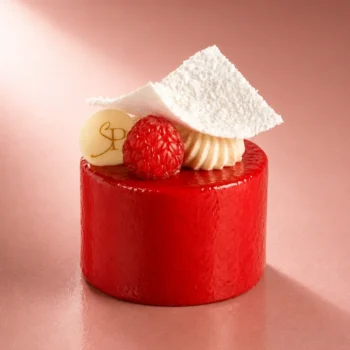 Pâtisserie L'Aube, entre Noix de Coco et Framboise, de Stéphane Pasco artisan Pâtissier à Nantes et Vertou