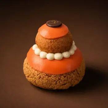 Chou Nougat Abricot, une douceur fruitée de Stéphane Pasco, artisan Pâtissier à Nantes et Vertou