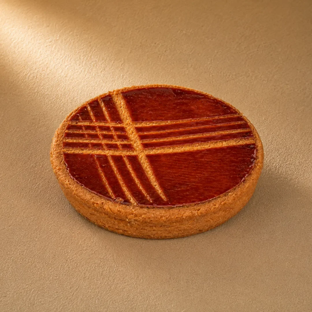 Gâteau Breton Framboise, en part individuelle, tradition bretonne à la fraîcheur fruitée, de Stéphane Pasco, artisan Pâtissier à Nantes et Vertou