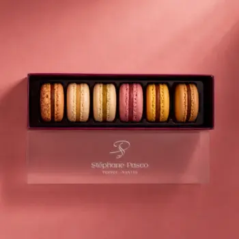 Coffret de 6 Macarons de Stéphane Pasco, Artisan Pâtissier Chocolatier Glacier à Nantes et Vertou