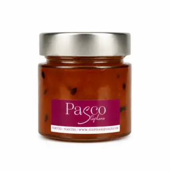 Pot de confiture faite maison Ananas Passion Vanille de Stéphane Pasco, artisan Confiseur à Nantes et Vertou