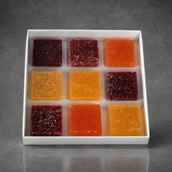 Etui de 9 Pâtes de Fruits, de Stéphane Pasco, Artisan Pâtissier à Nantes et Vertou