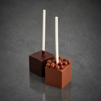 Sucette à Chocolat Chaud, en Chocolat Noir ou Lait, de Stéphane Pasco, Chocolatier à Nantes et à Vertou, toute en gourmandise
