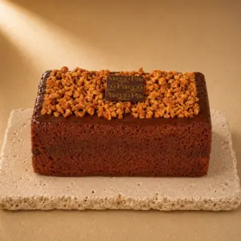 Cake entre les saveurs acidulées du Citron et la douceur du Praliné de Stéphane Pasco Pâtissier à Nantes et Vertou