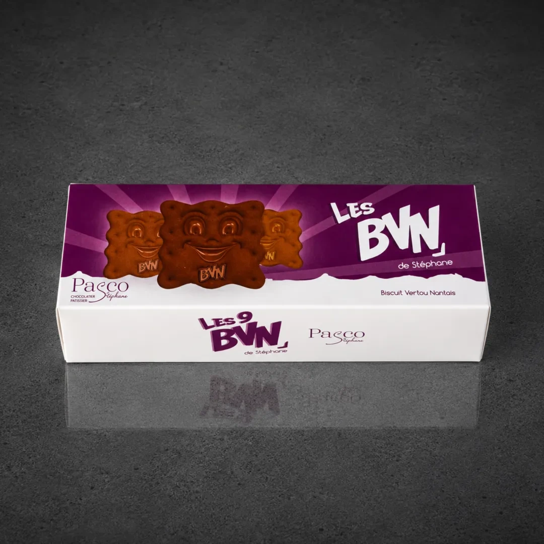 [Coffret de 9 Biscuits BVN, de Stéphane Pasco, artisan Chocolatier]