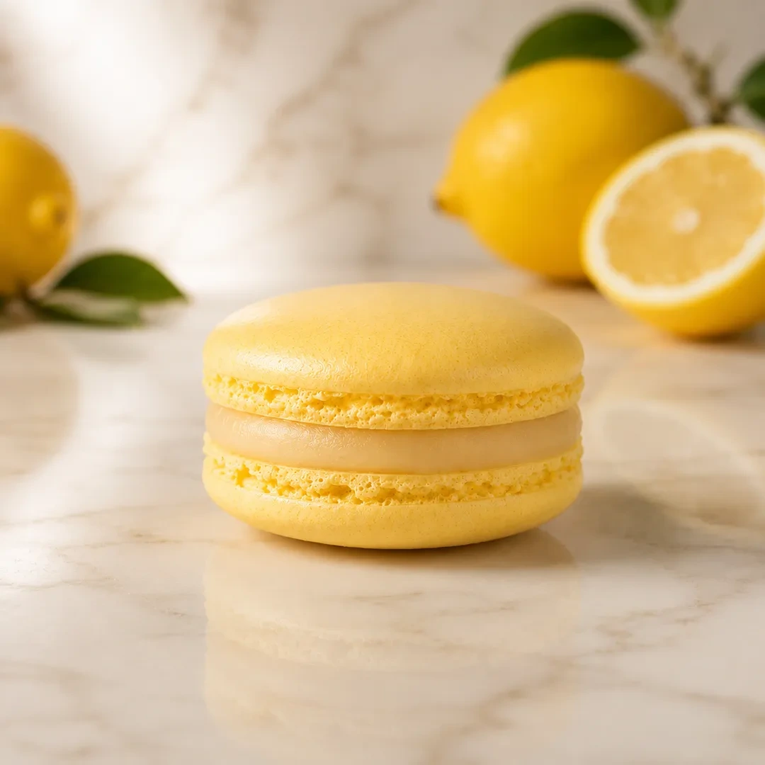 Macaron Citron Jaune de Stéphane Pasco, pâtissier à Nantes et Vertou