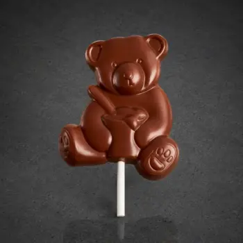 Sucette au Chocolat Lait de Stéphane Pasco, Chocolatier à Nantes et à Vertou, toute en gourmandise