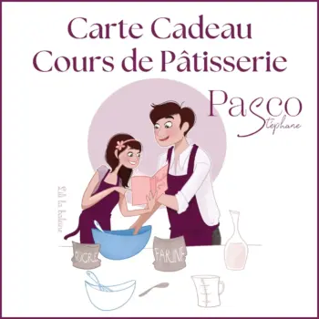 Carte Cadeau à offrir à un proche pour les Cours de Pâtisserie de Stéphane Pasco dans son laboratoire de Vertou